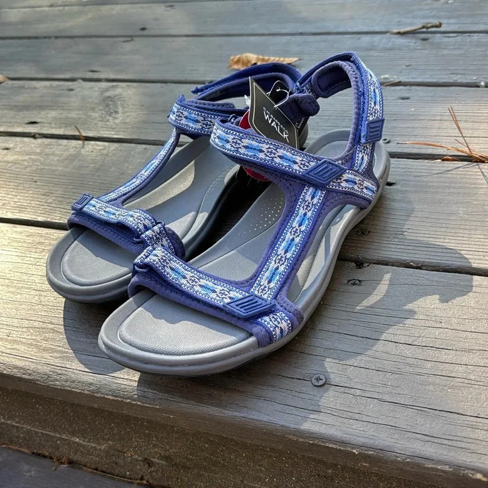 NWT Propel by G.H. Bass blue waking sandals size 11